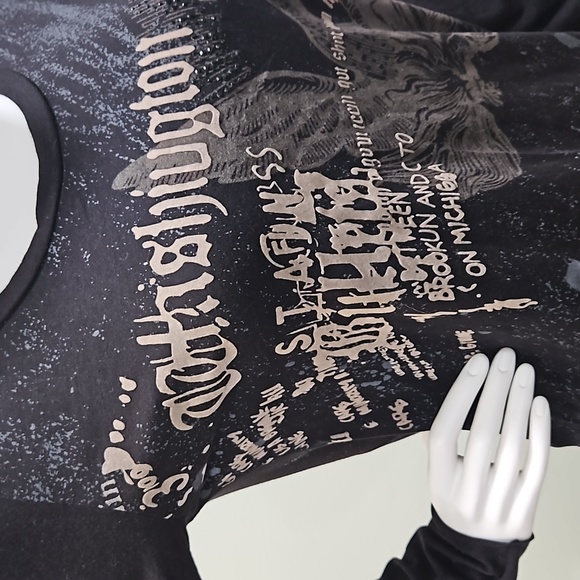 ANAMA Open back Graphic long sleeve tee - Picture 6 of 8